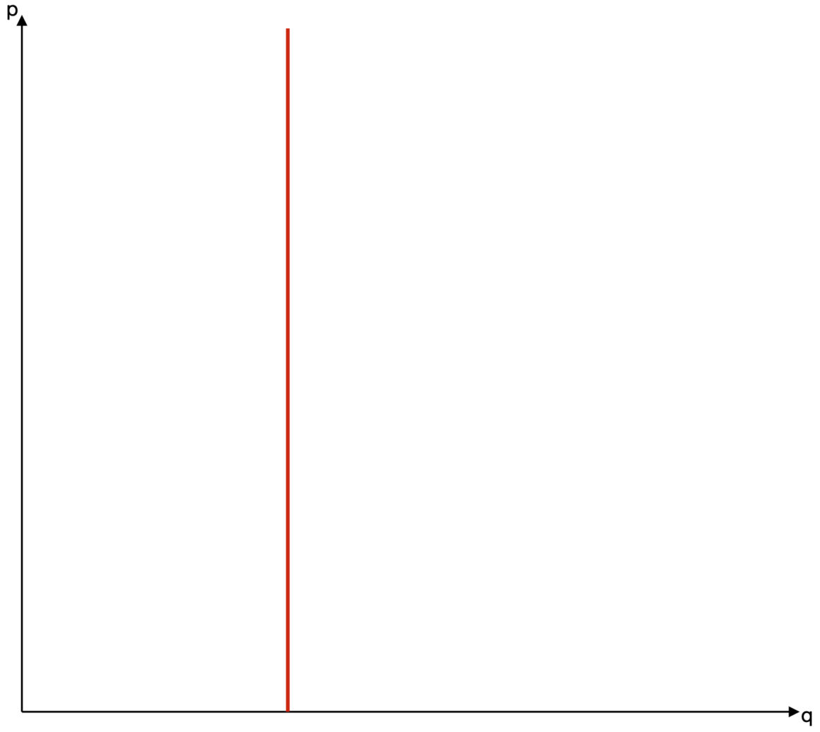 Curva di domanda verticale - Perfettamente anelastica