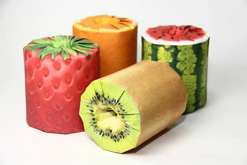 Packaging carta igienica frutta