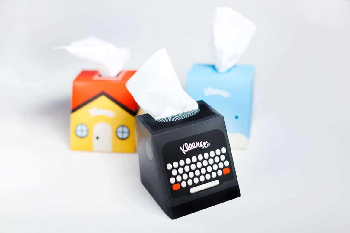 Packaging più belli - Kleenex Desktop Companions - ©Chris Yoon