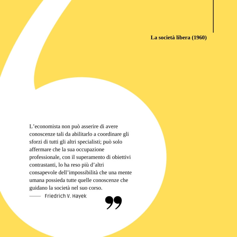 Citazioni sull'economia Hayek