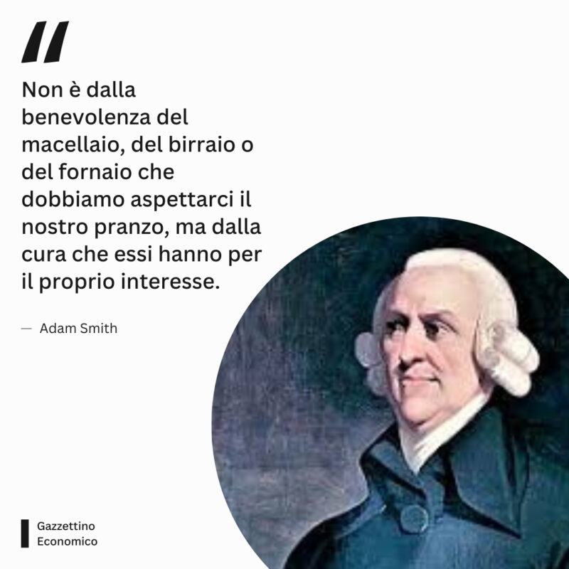 Frase Adam Smith Benevolenza del macellaio